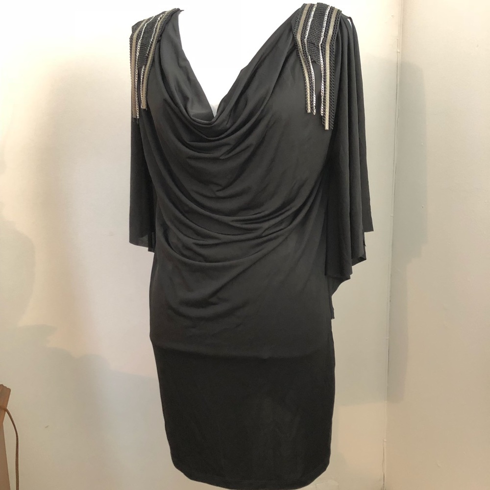 NWT Body Language cowl neck black dress